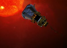 https://en.wikipedia.org/wiki/Parker_Solar_Probe#/media/File:Solar_Probe_Plus_spacecraft_on_approach_to_the_sun.jpg