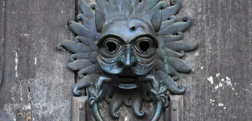 Close-Up of Durham Cathedral Sanctuary Knocker