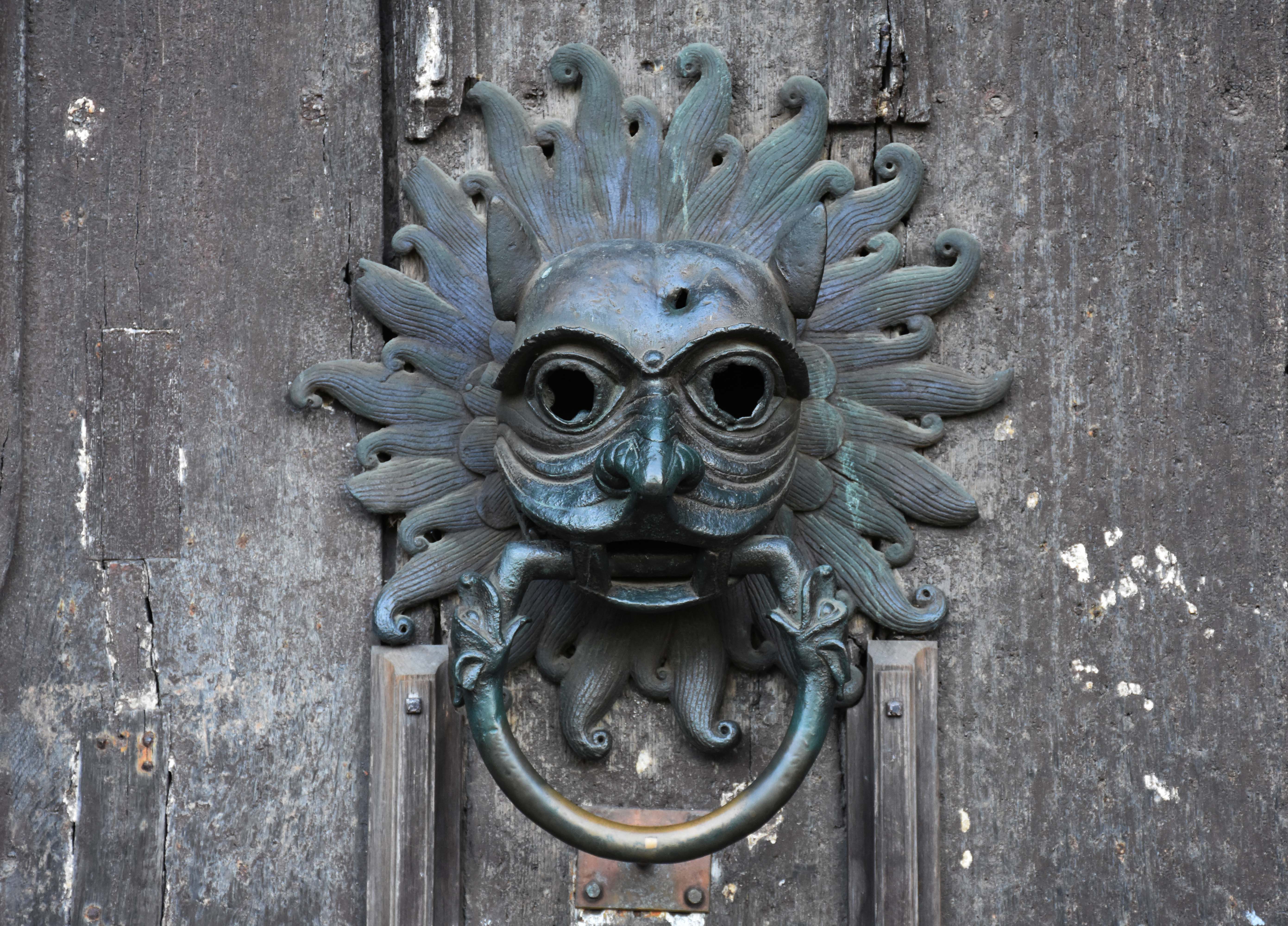 Close-Up of Durham Cathedral Sanctuary Knocker