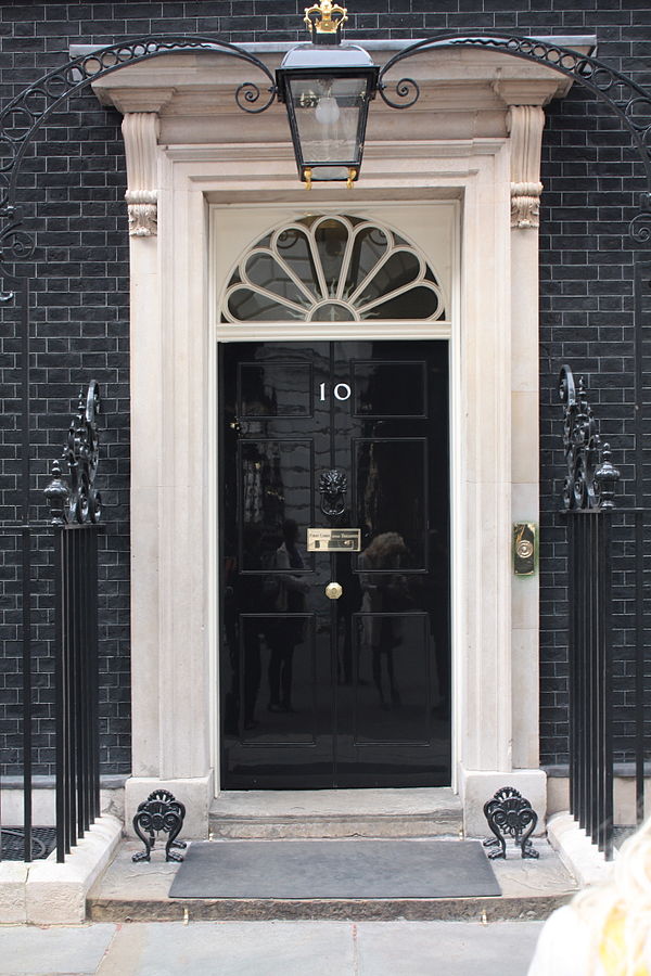 The door to Number 10 Downing Street