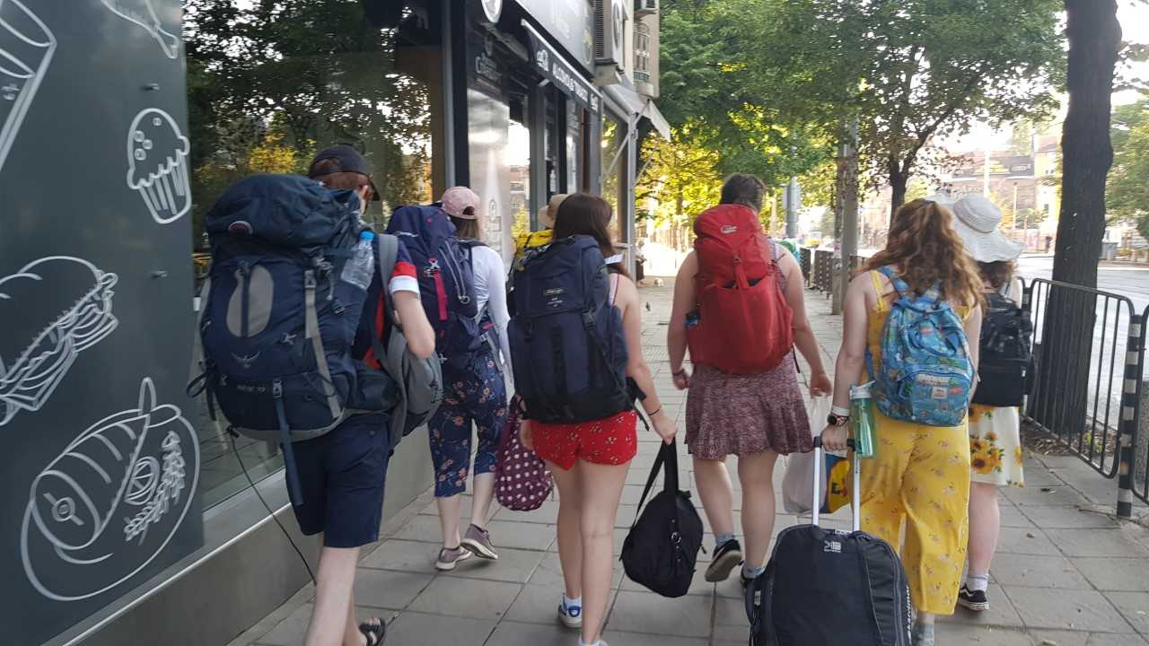 interrailing backpack