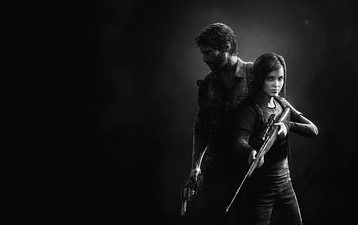 Joel Miller and Ellie Williams from The Last of Us game.