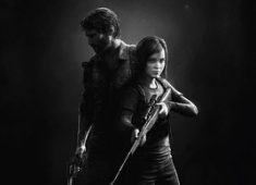 Joel Miller and Ellie Williams from The Last of Us game.