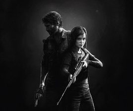 Joel Miller and Ellie Williams from The Last of Us game.